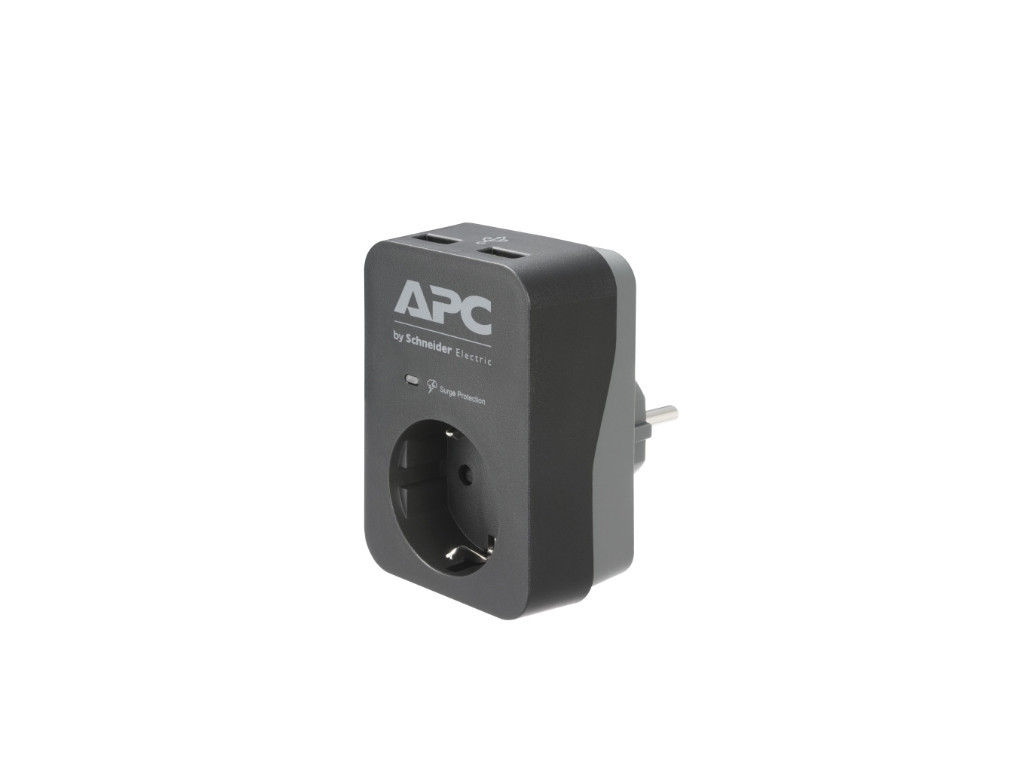 Филтър APC Essential SurgeArrest 1 Outlet 2 USB Ports Black 230V Germany 16085.jpg