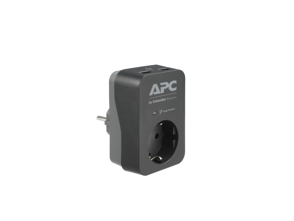 Филтър APC Essential SurgeArrest 1 Outlet 2 USB Ports Black 230V Germany 16085_1.jpg