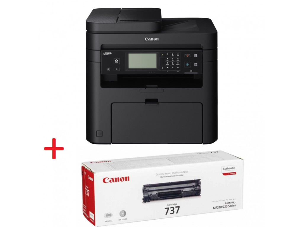 Лазерно многофункционално устройство Canon i-SENSYS MF237w Printer/Scanner/Copier/Fax + Canon CRG-737 7132_2.jpg
