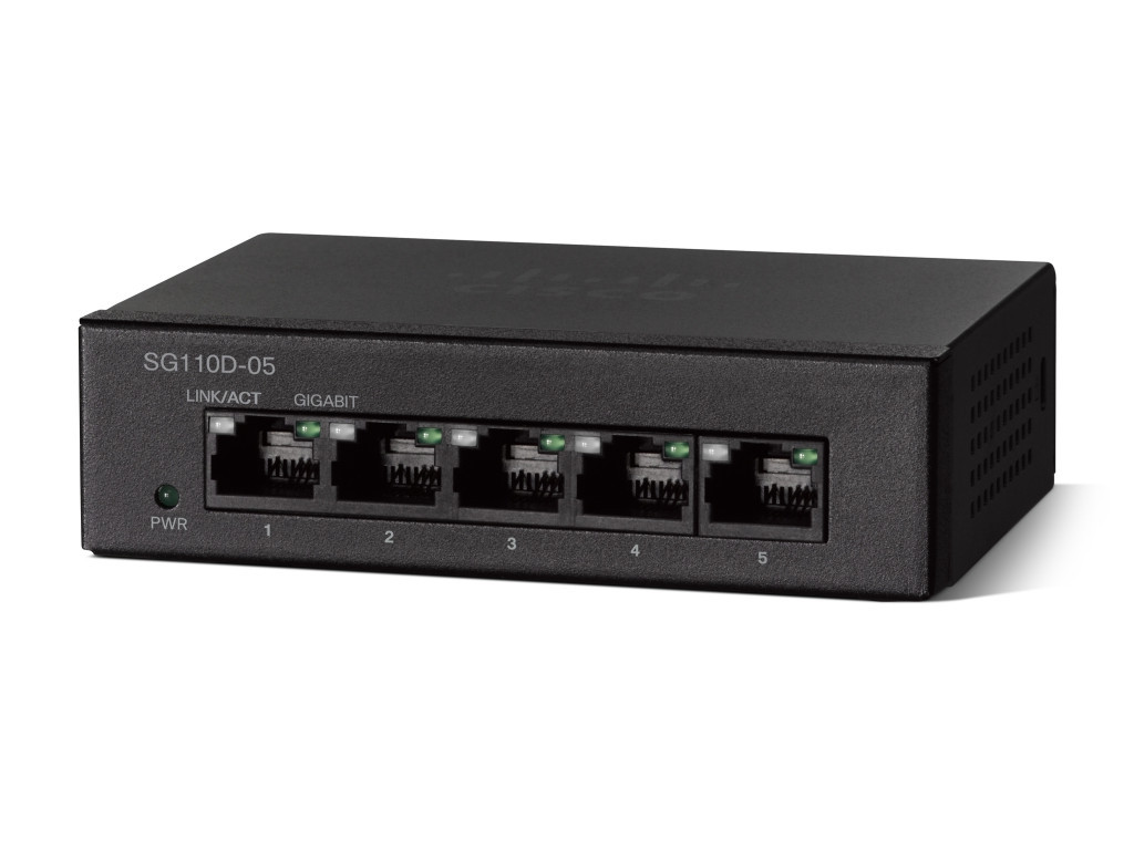 Комутатор Cisco SG110D-05 5-Port Gigabit Desktop Switch 8940.jpg