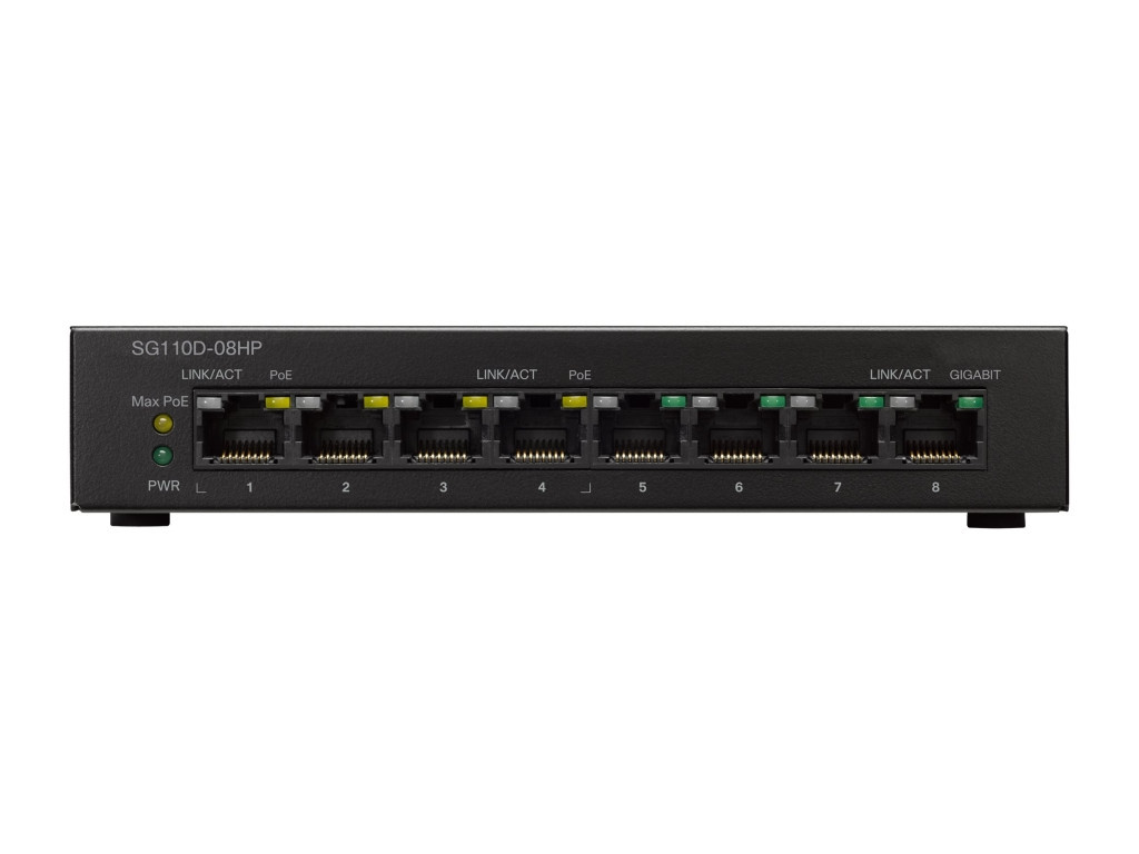 Комутатор Cisco SG110D-08HP 8-Port PoE Gigabit Desktop Switch 8942.jpg