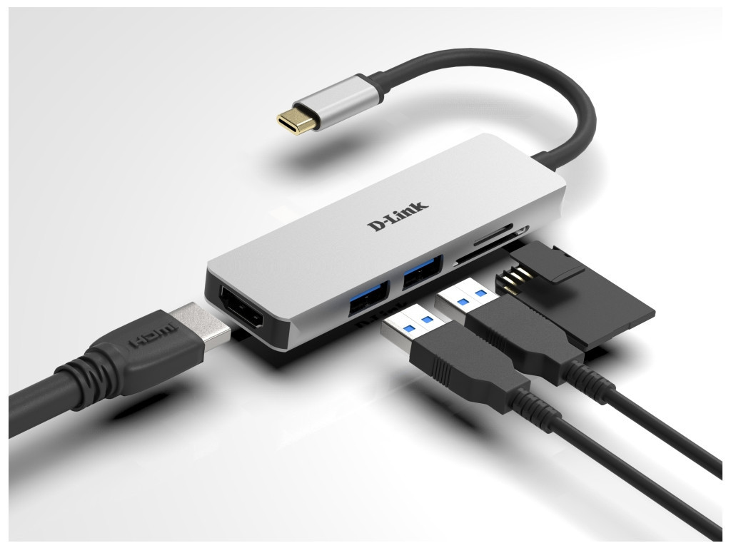 USB хъб D-Link 5-in-1 USB-C Hub with HDMI and SD/microSD Card Reader 16714_11.jpg
