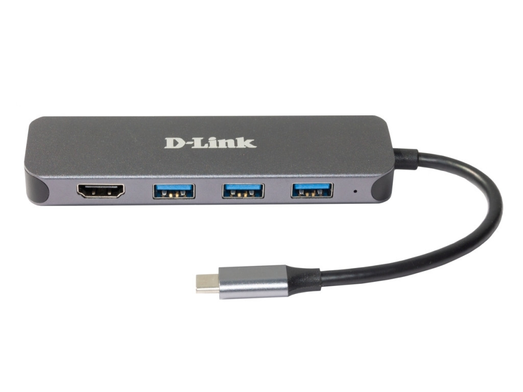 USB хъб D-Link 5-in-1 USB-C Hub with HDMI/Power Delivery 24598_1.jpg