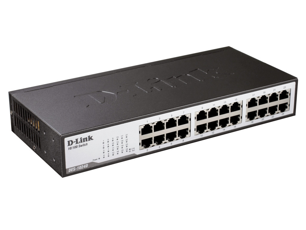 Комутатор D-Link 24-Port 10/100Mbps Fast Ethernet Unmanaged Switch 9235_1.jpg