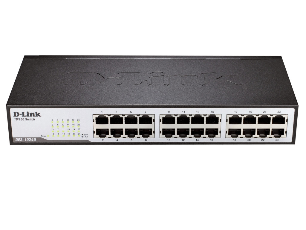 Комутатор D-Link 24-Port 10/100Mbps Fast Ethernet Unmanaged Switch 9235_6.jpg