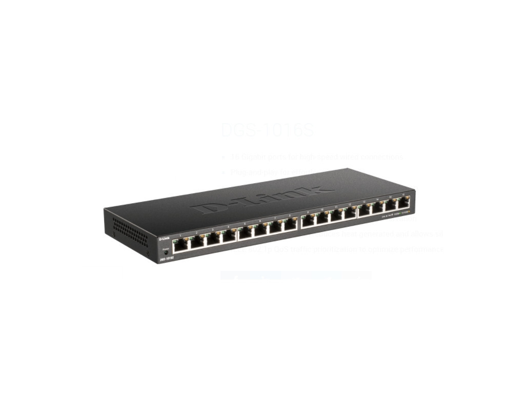 Комутатор D-Link 16-Port 10/100/1000Mbps Unmanaged Gigabit Ethernet Switch 9241_1.jpg