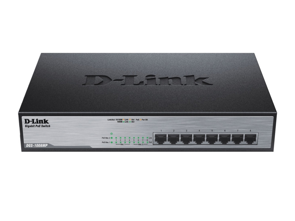Комутатор D-Link 8-Port Desktop Gigabit PoE+ Switch 9257.jpg