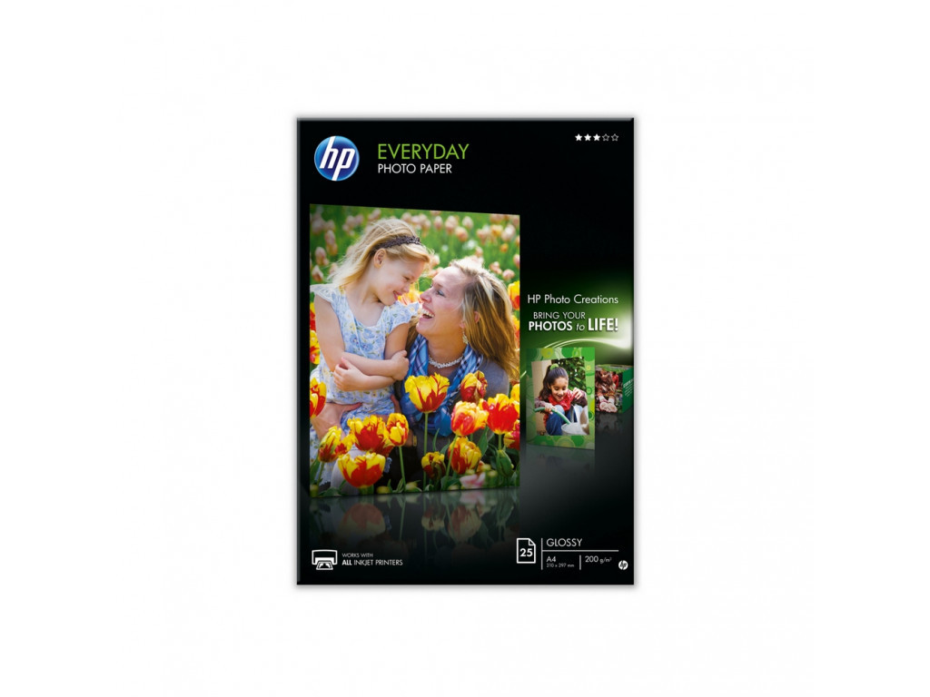 Хартия HP Everyday Glossy Photo Paper-25 sht/A4/210 x 297 mm 12825_2.jpg