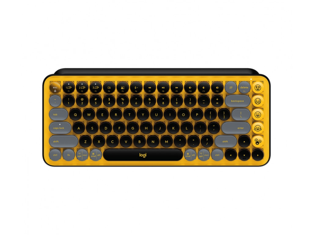 Клавиатура Logitech POP Keys Wireless Mechanical Keyboard With Emoji Keys - BLAST_YELLOW - US INT'L - INTNL 19011.jpg