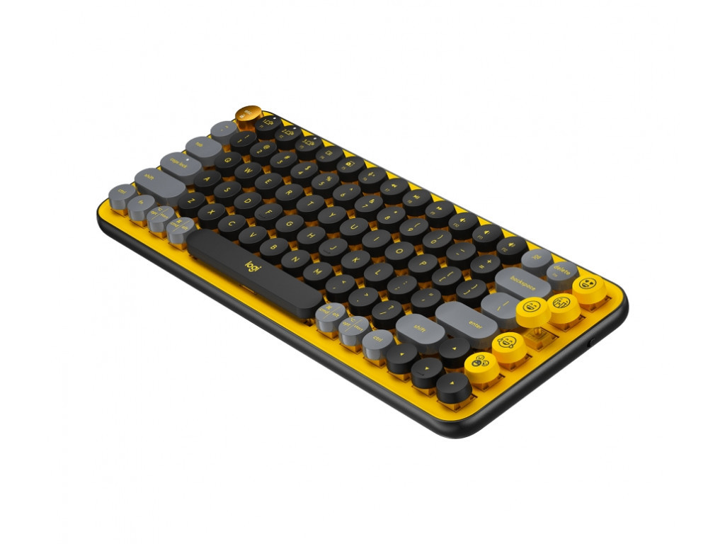 Клавиатура Logitech POP Keys Wireless Mechanical Keyboard With Emoji Keys - BLAST_YELLOW - US INT'L - INTNL 19011_1.jpg