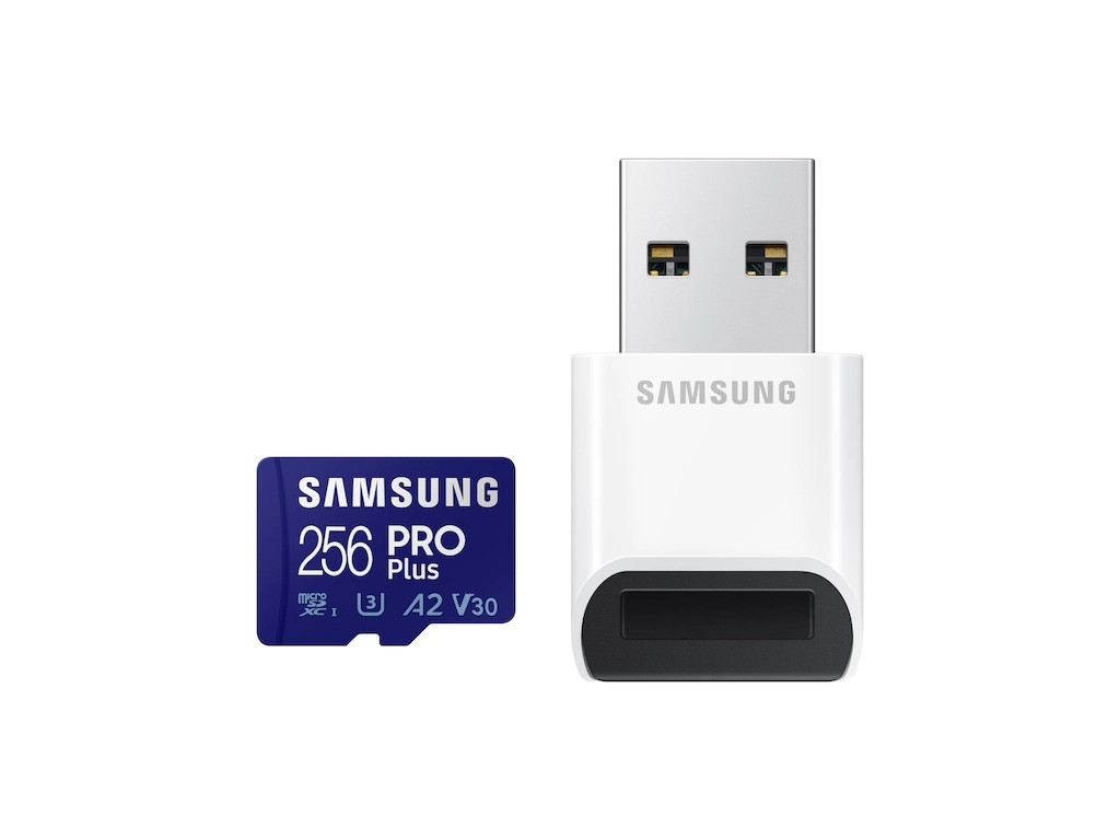 Памет Samsung 256GB Micro SD PRO Plus + Reader 19512.jpg
