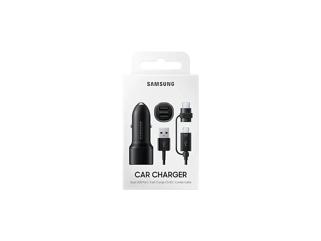 Зарядно устройство Samsung Dual Car Charger (15W) Black 23118_6.jpg