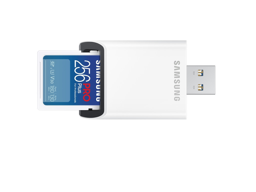Памет Samsung 256GB SD PRO Plus + USB Reader 24023_1.jpg