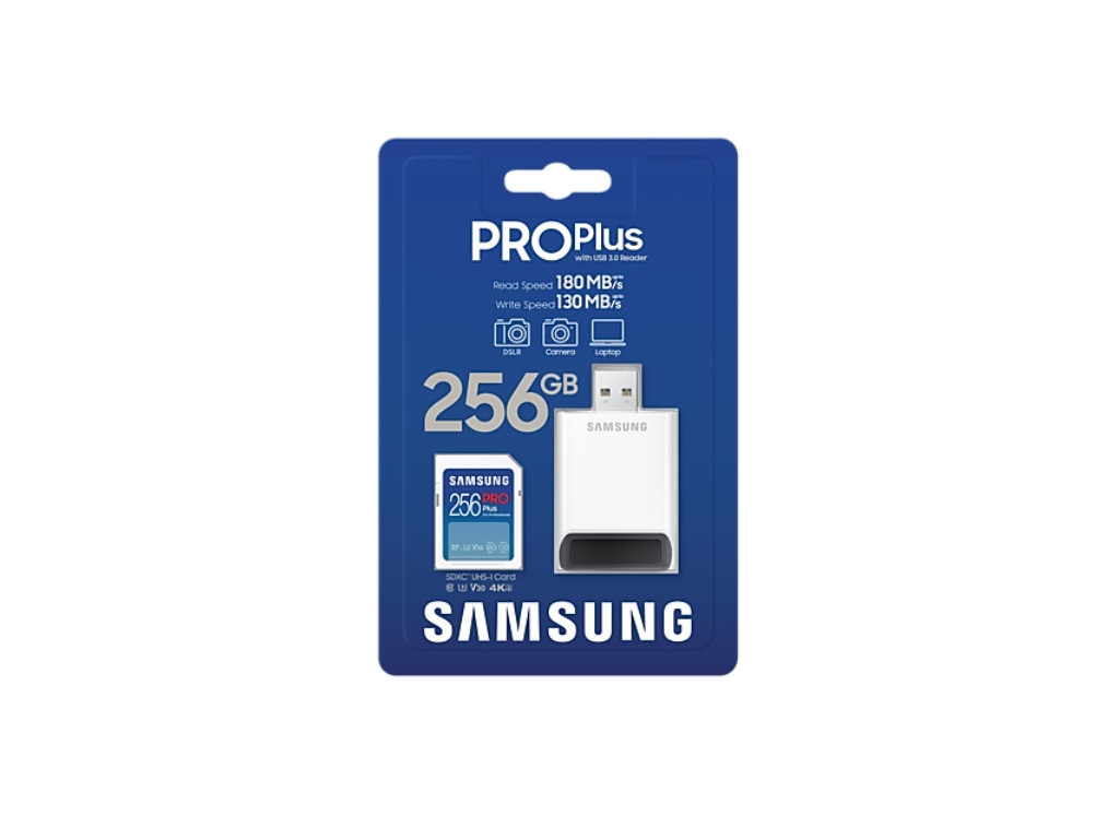 Памет Samsung 256GB SD PRO Plus + USB Reader 24023_4.jpg