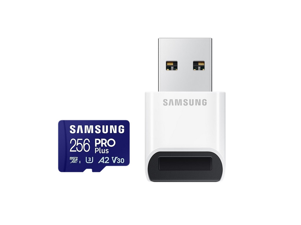 Памет Samsung 256GB micro SD Card PRO Plus with USB Reader 24031.jpg