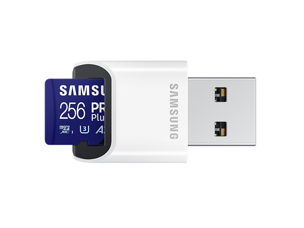 Памет Samsung 256GB micro SD Card PRO Plus with USB Reader 24031_1.jpg
