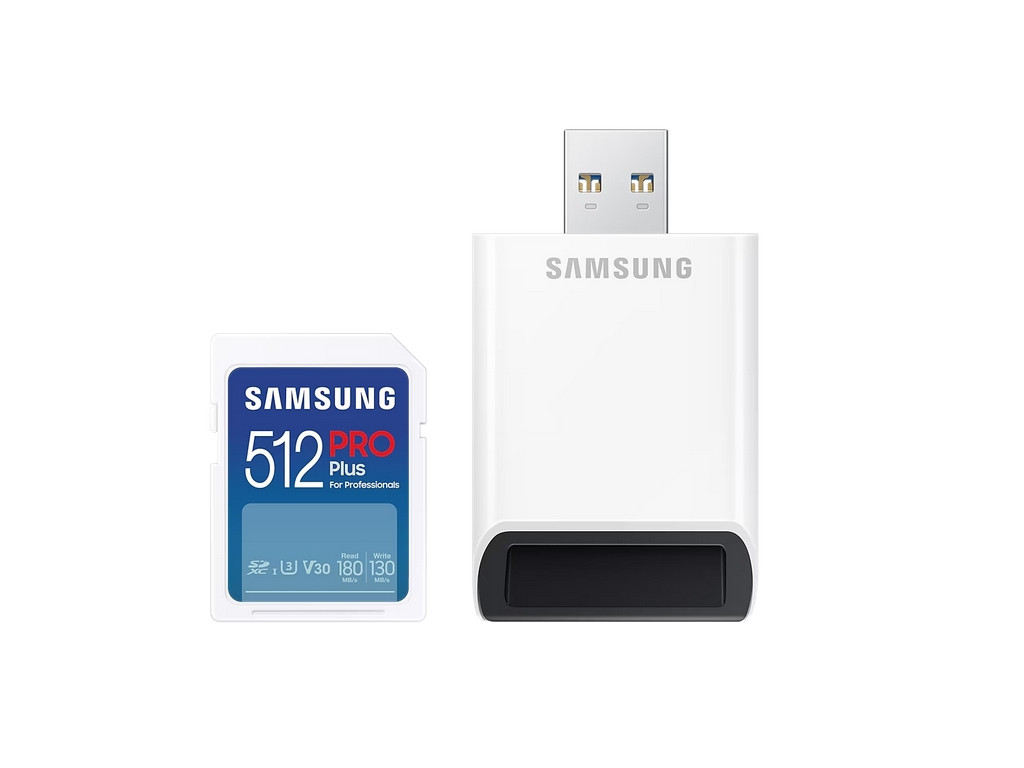 Памет Samsung 512GB SD PRO Plus + USB Reader 26581.jpg