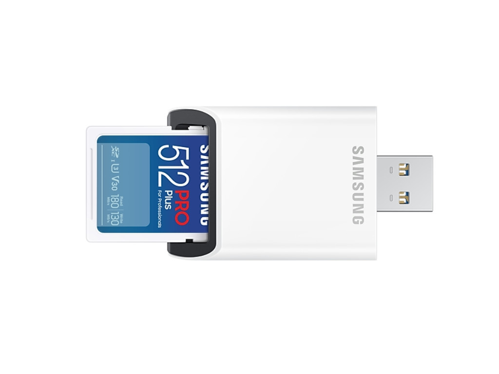 Памет Samsung 512GB SD PRO Plus + USB Reader 26581_1.jpg