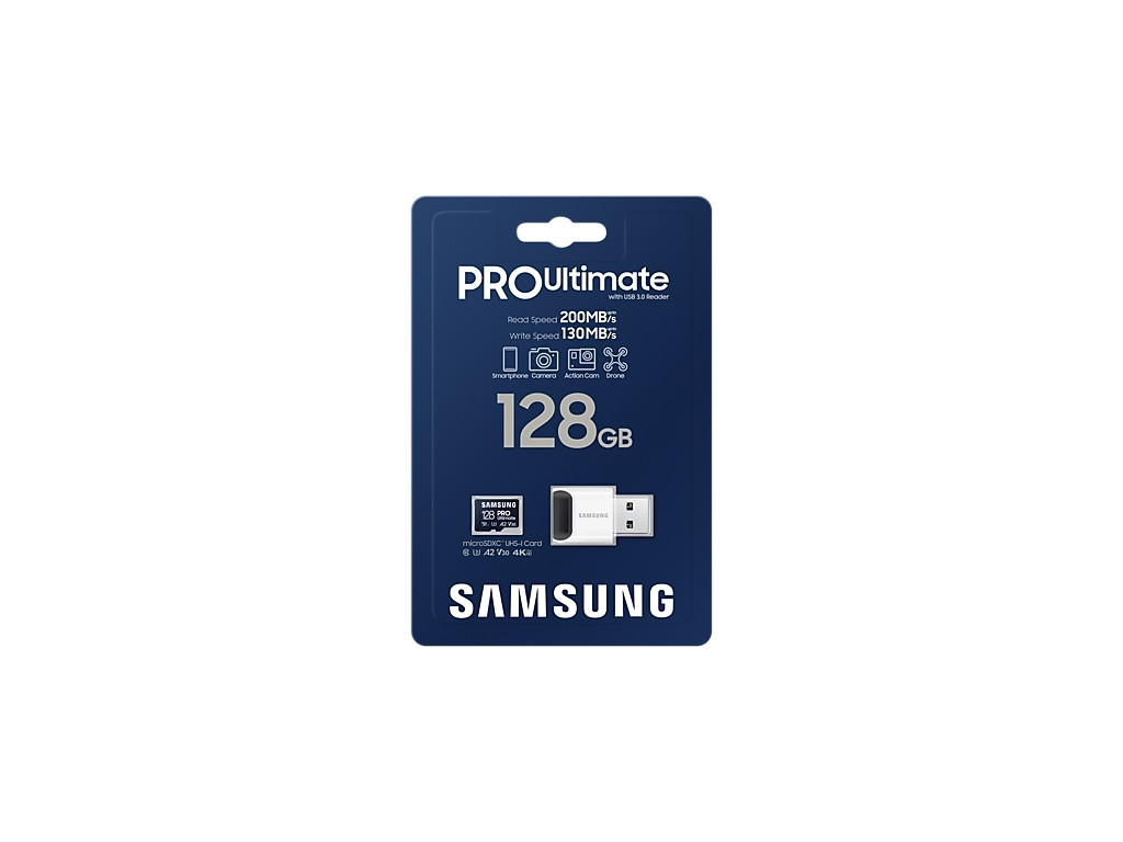 Памет Samsung 128GB micro SD Card PRO Ultimate with USB Reader  26587_5.jpg