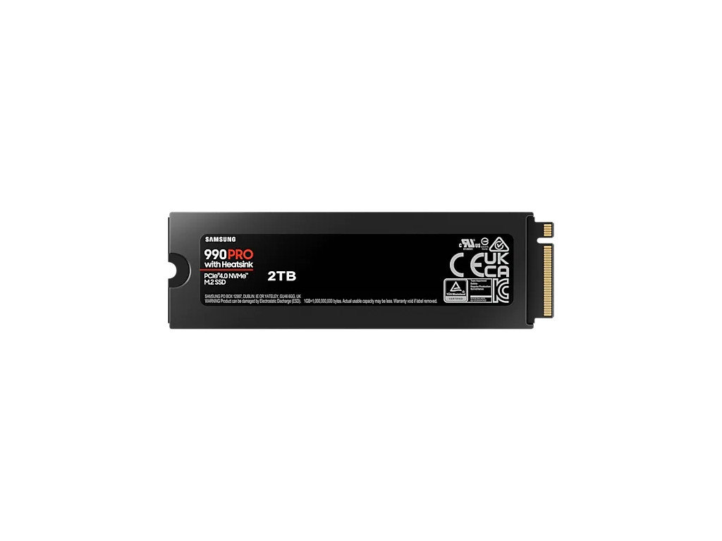 Твърд диск Samsung SSD 990 PRO 2TB Heatsink PCIe 4.0 NVMe 2.0 M.2 V-NAND 3-bit MLC 27241_1.jpg