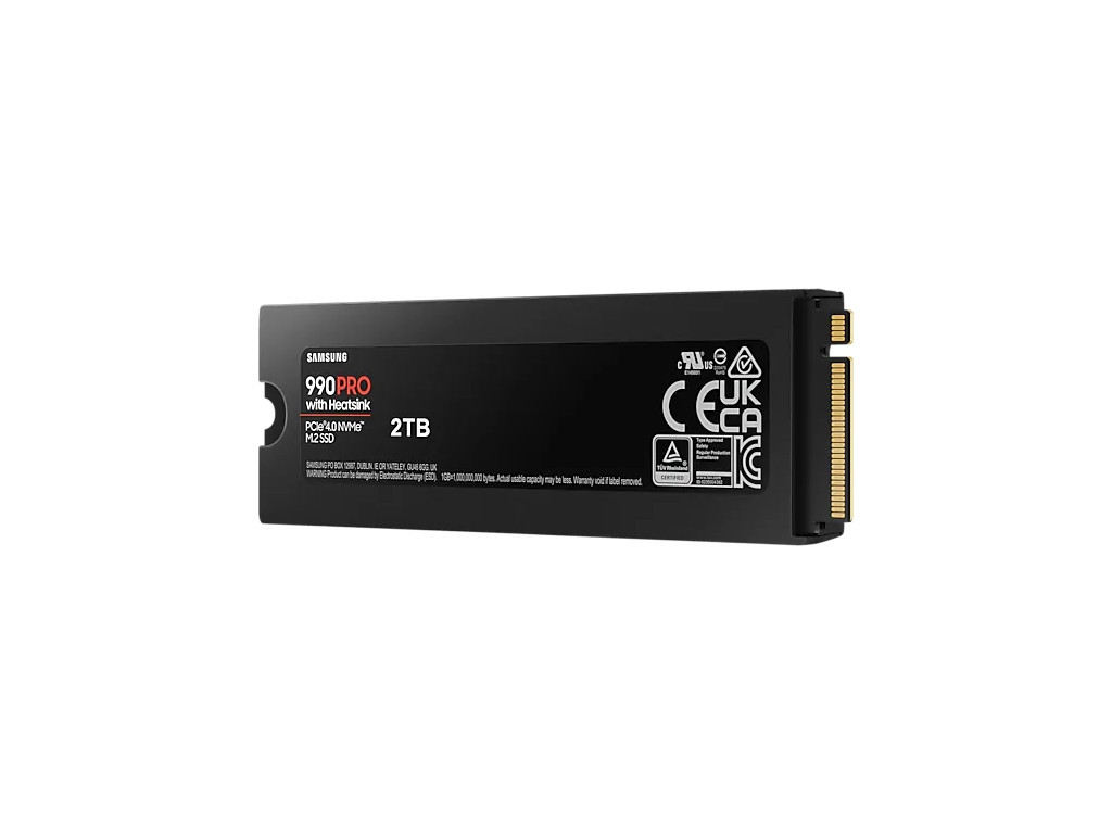 Твърд диск Samsung SSD 990 PRO 2TB Heatsink PCIe 4.0 NVMe 2.0 M.2 V-NAND 3-bit MLC 27241_3.jpg