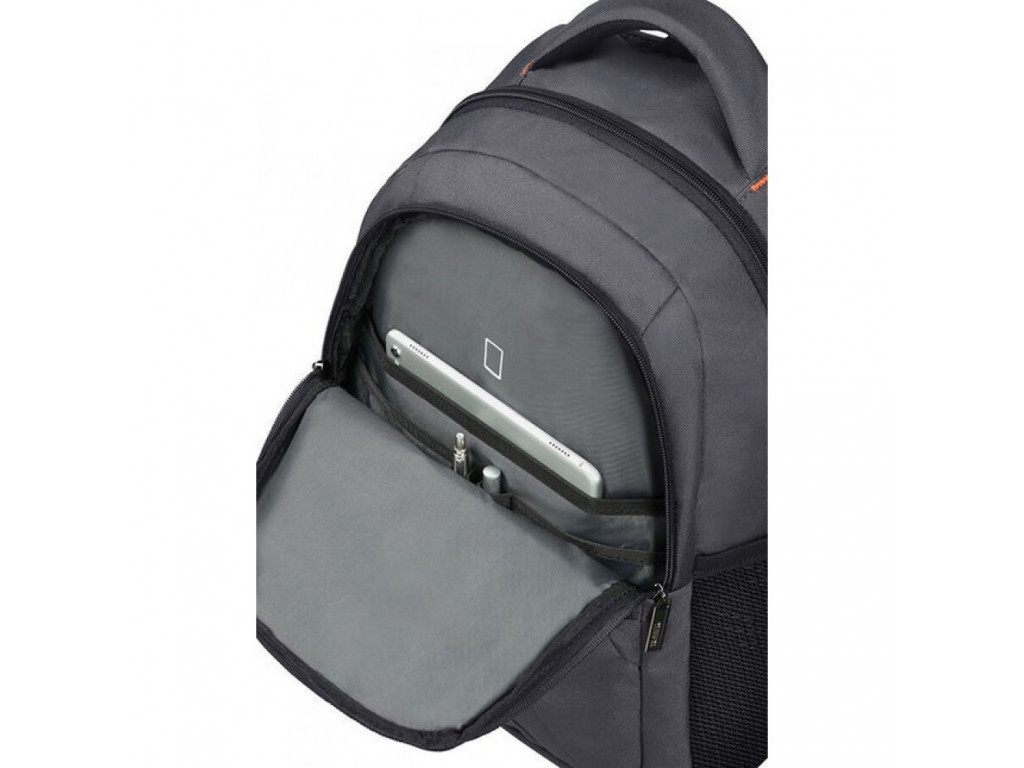 Раница Samsonite At Work Laptop Backpack 38.5cm/14.1" Grey/Orange 10641_15.jpg