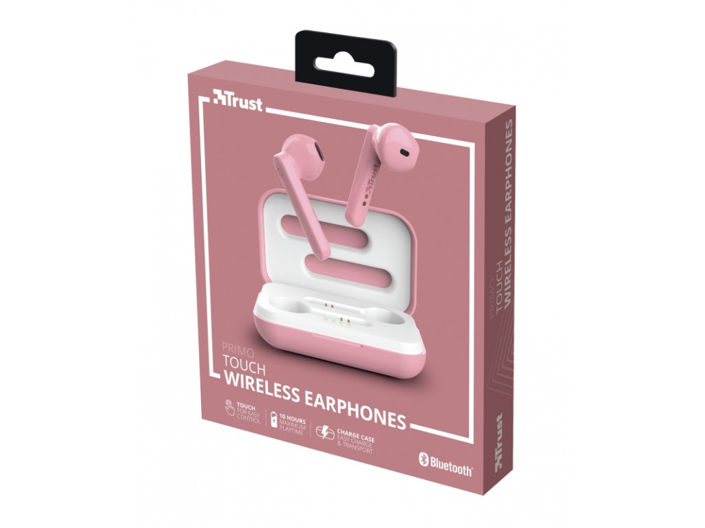 Слушалки TRUST Primo Touch Bluetooth Earphones Pink 1149_65.jpg