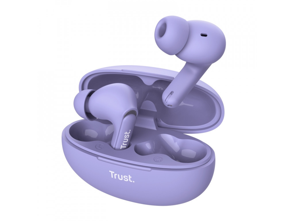 Слушалки TRUST Yavi Bluetooth ENC Earbuds Purple 25114.jpg