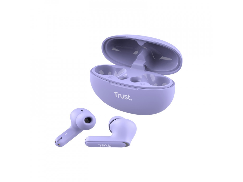 Слушалки TRUST Yavi Bluetooth ENC Earbuds Purple 25114_1.jpg