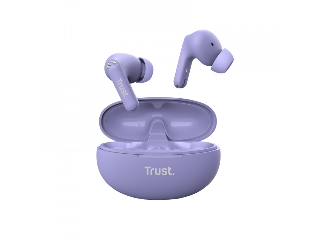 Слушалки TRUST Yavi Bluetooth ENC Earbuds Purple 25114_6.jpg