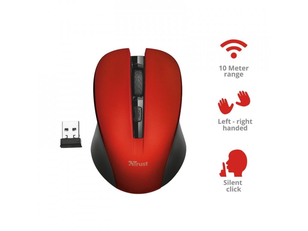 Мишка TRUST Mydo Silent Wireless Mouse RED 4013_10.jpg