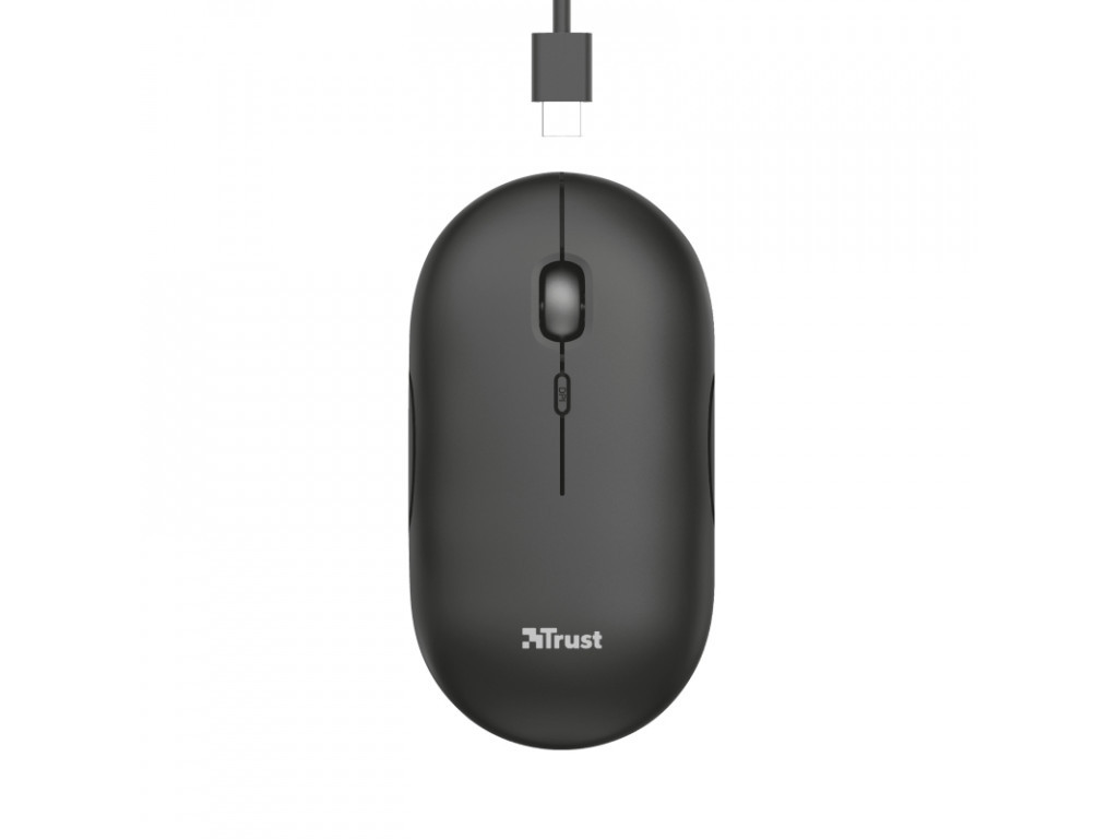 Мишка TRUST Puck Wireless & BT Rechargeable Mouse Black 4020.jpg