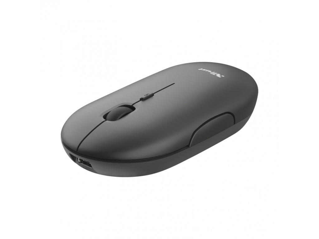 Мишка TRUST Puck Wireless & BT Rechargeable Mouse Black 4020_1.jpg