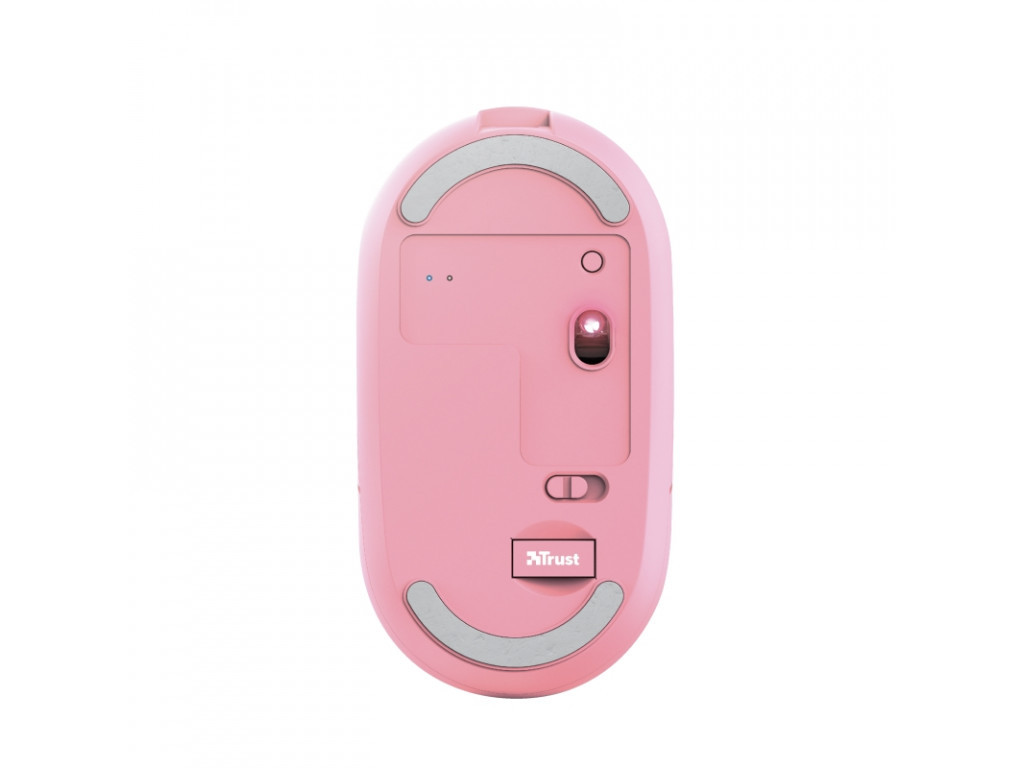 Мишка TRUST Puck Wireless & BT Rechargeable Mouse Pink 4021_13.jpg