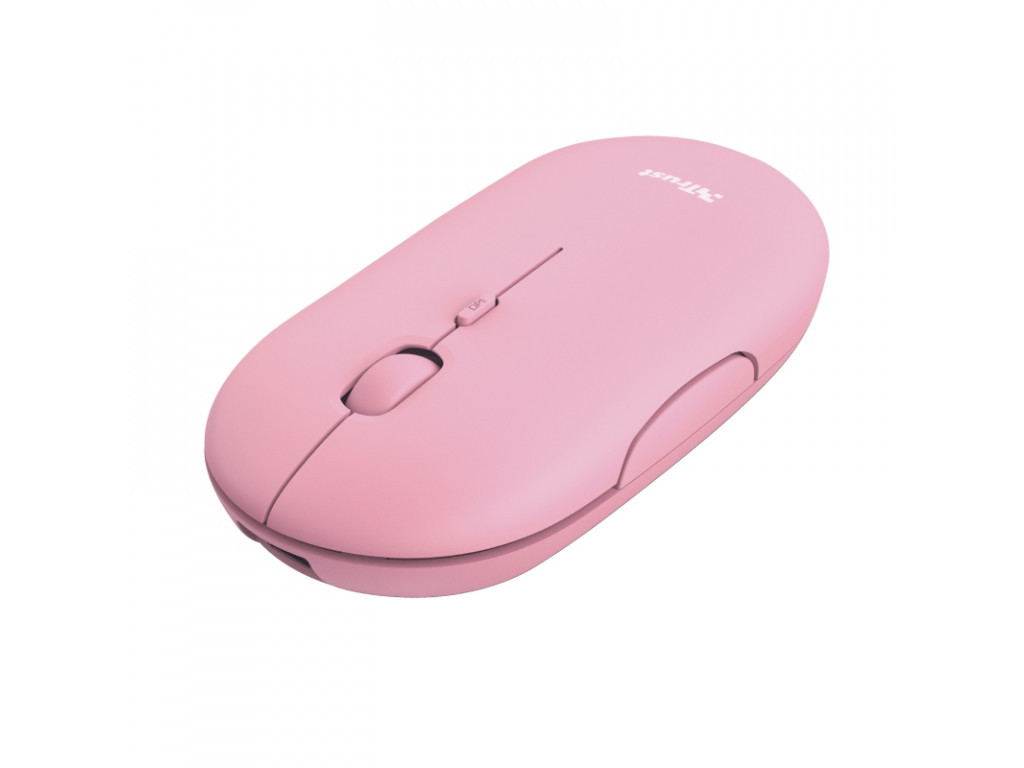 Мишка TRUST Puck Wireless & BT Rechargeable Mouse Pink 4021_2.jpg