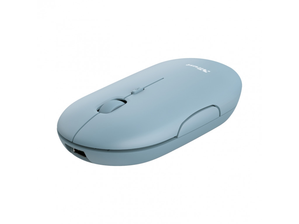 Мишка TRUST Puck Wireless & BT Rechargeable Mouse Blue 4022_1.jpg