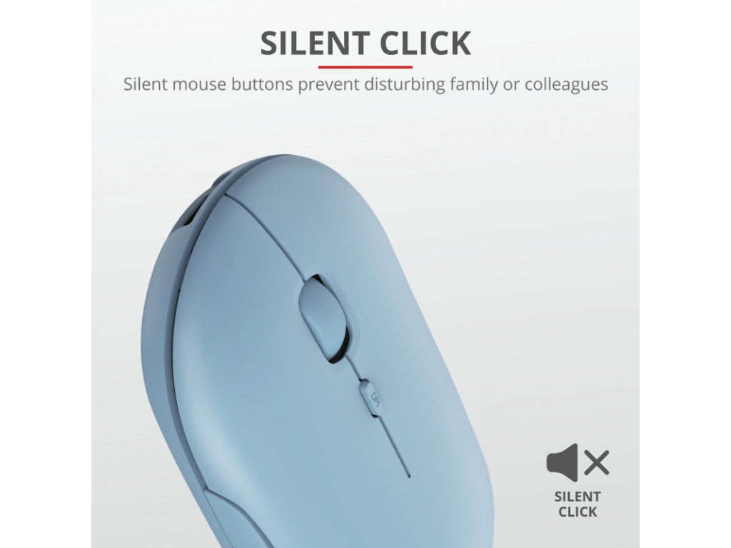 Мишка TRUST Puck Wireless & BT Rechargeable Mouse Blue 4022_14.jpg