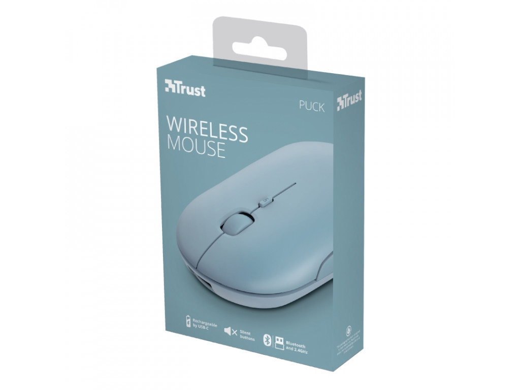 Мишка TRUST Puck Wireless & BT Rechargeable Mouse Blue 4022_26.jpg