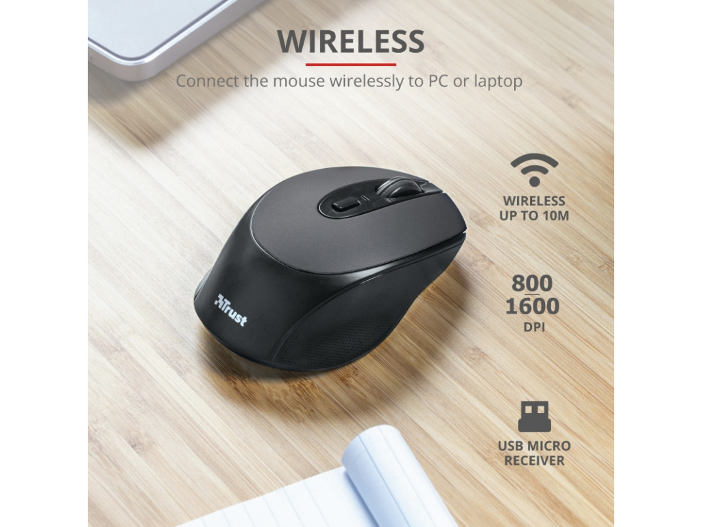 Мишка TRUST Zaya Wireless Rechargeable Mouse Black 4027_18.jpg