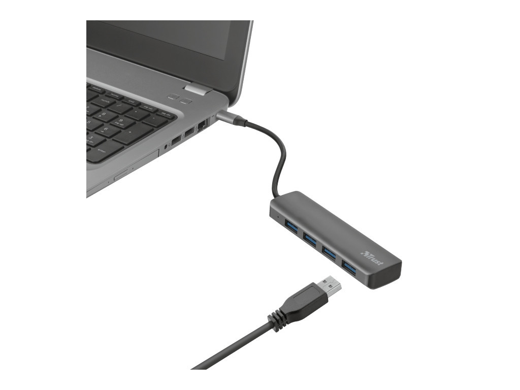 USB хъб TRUST Halyx Alum. USB-C to 4-Port USB3.2 Hub 6570_15.jpg