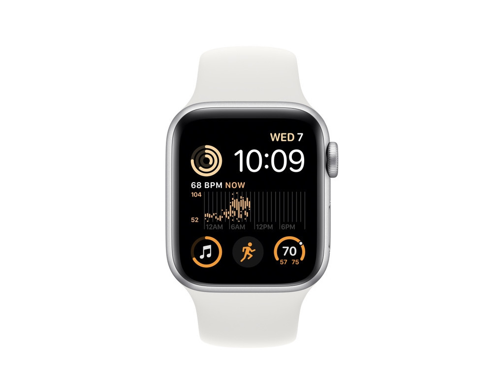 Часовник Apple Watch SE2 GPS + Cellular 40mm Silver Aluminium Case with White Sport Band - Regular 20910_1.jpg