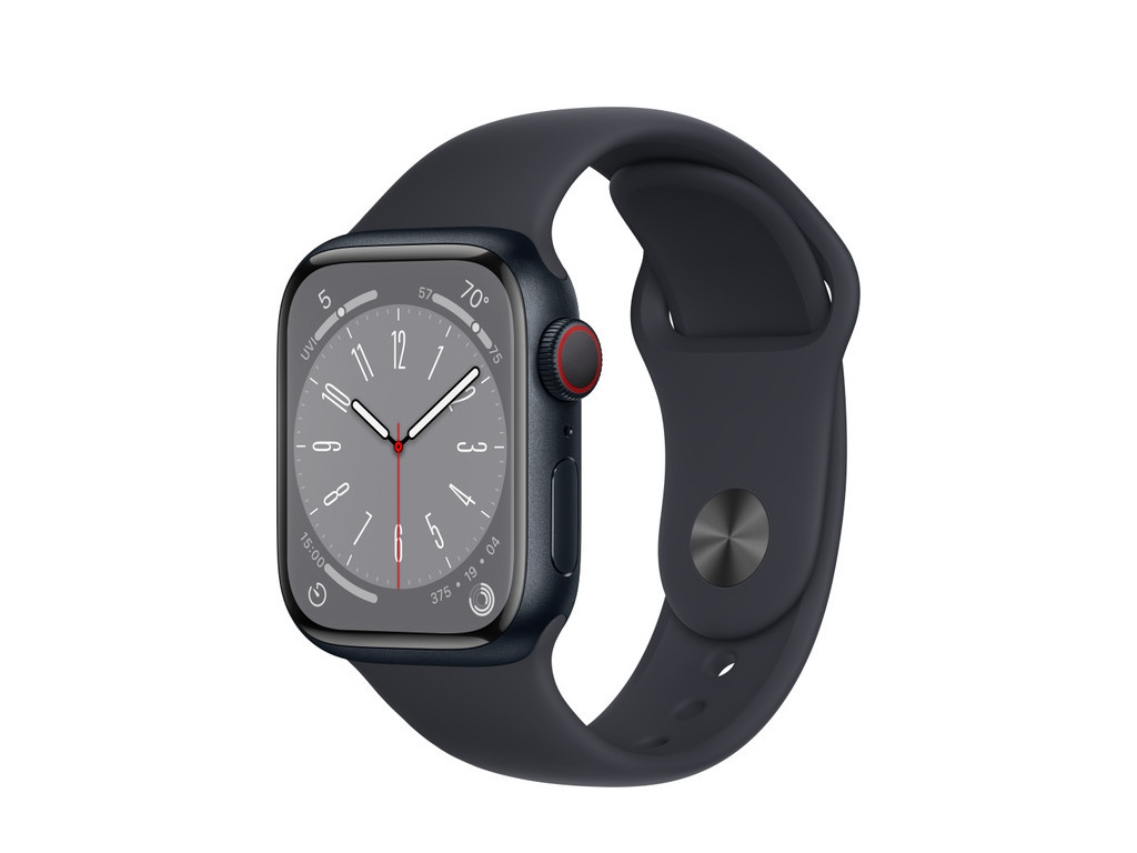 Часовник Apple Watch Series 8 GPS + Cellular 41mm Midnight Aluminium Case with Midnight Sport Band - Regular 20914_3.jpg