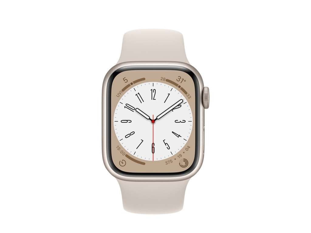 Часовник Apple Watch Series 8 GPS + Cellular 41mm Starlight Aluminium Case with Starlight Sport Band - Regular 20915_1.jpg