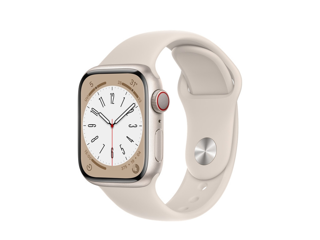 Часовник Apple Watch Series 8 GPS + Cellular 41mm Starlight Aluminium Case with Starlight Sport Band - Regular 20915_3.jpg