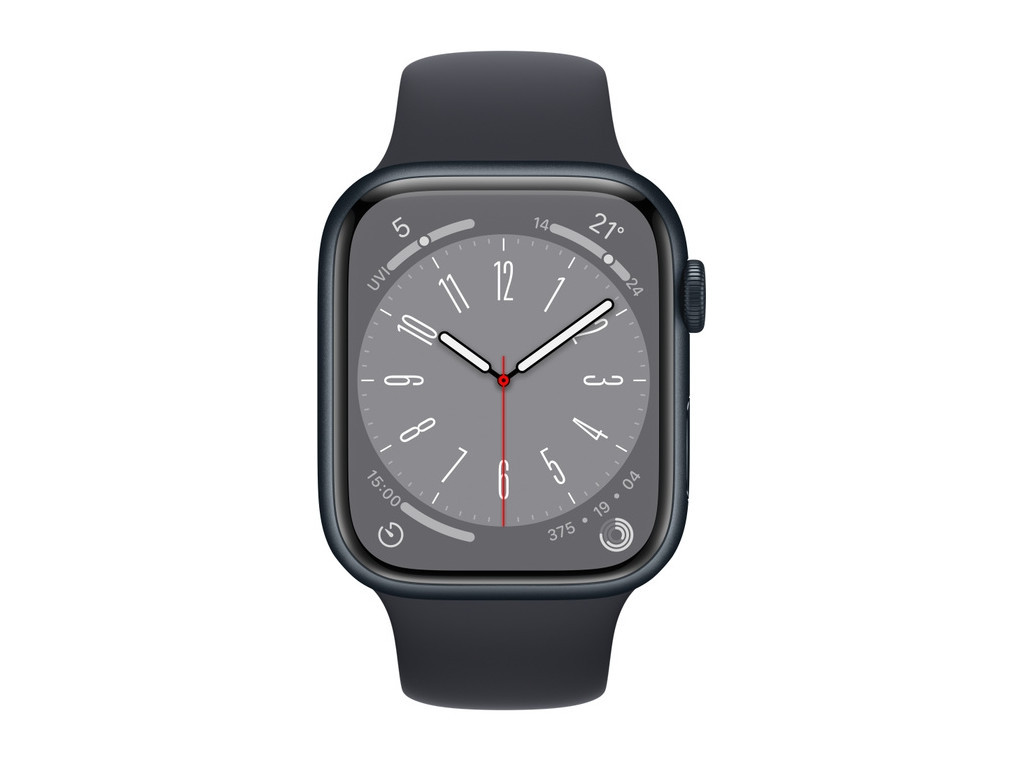 Часовник Apple Watch Series 8 GPS + Cellular 45mm Midnight Aluminium Case with Midnight Sport Band - Regular 20924_1.jpg