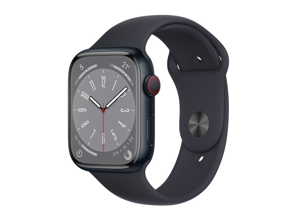 Часовник Apple Watch Series 8 GPS + Cellular 45mm Midnight Aluminium Case with Midnight Sport Band - Regular 20924_9.jpg