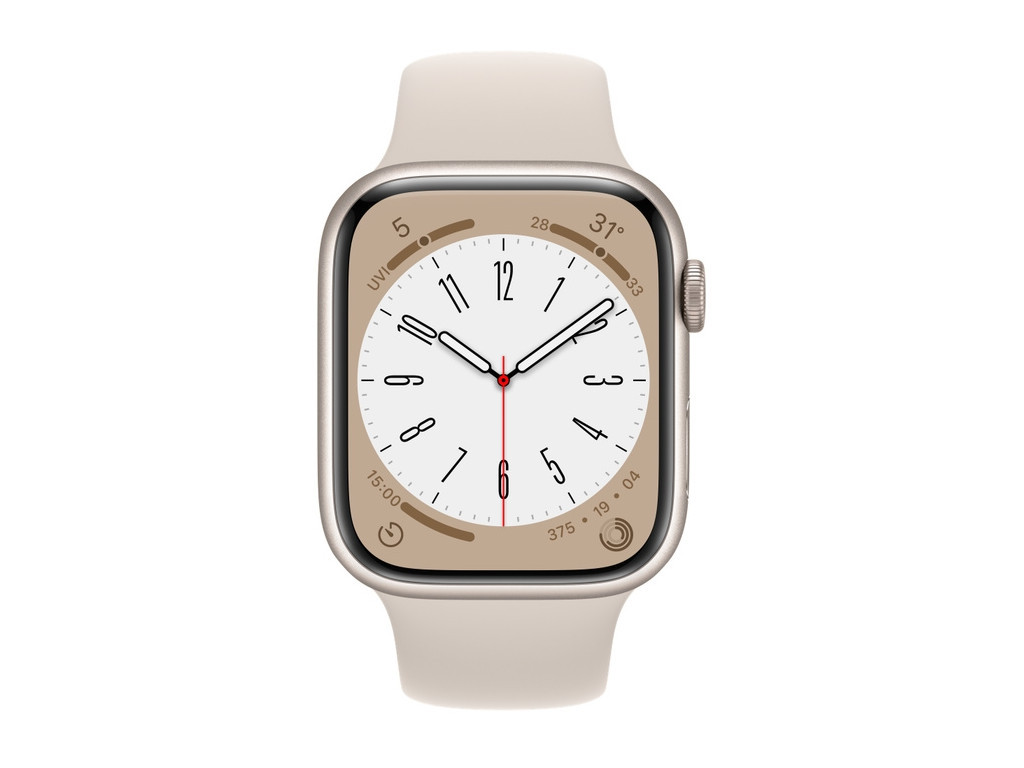 Часовник Apple Watch Series 8 GPS + Cellular 45mm Starlight Aluminium Case with Starlight Sport Band - Regular 20925_1.jpg