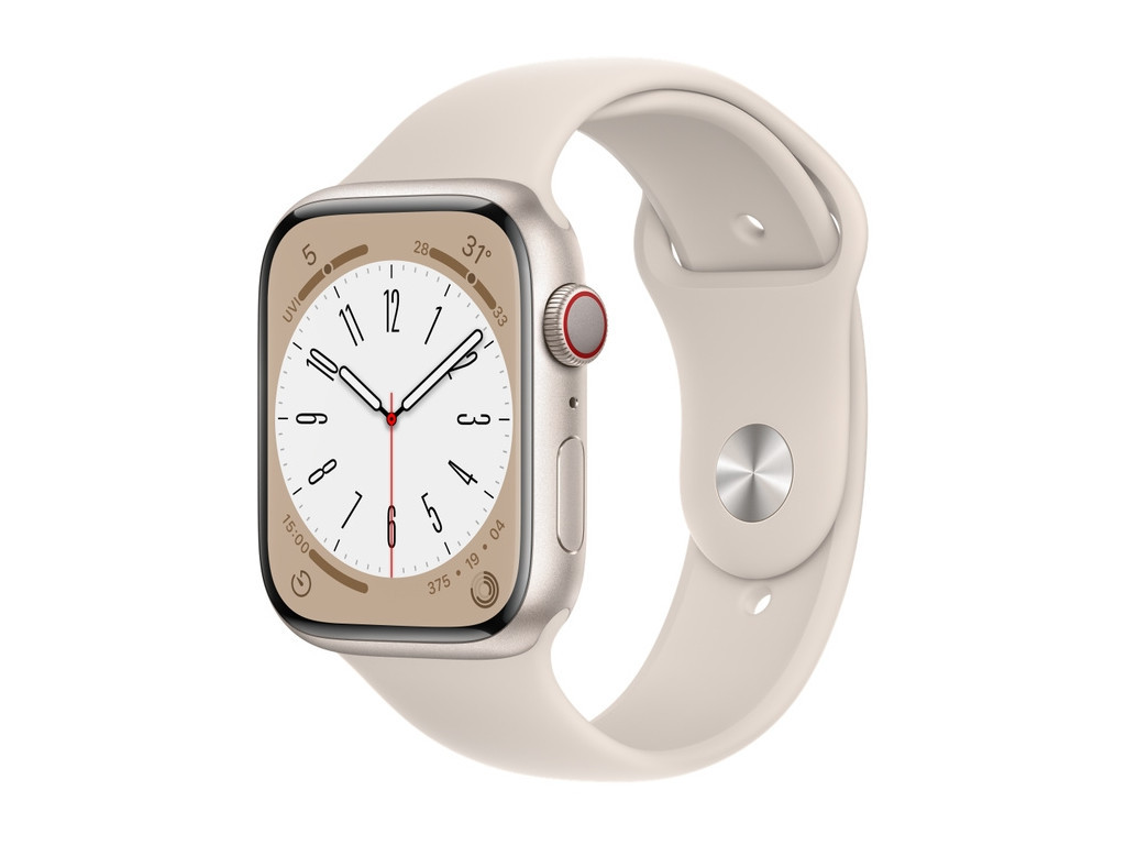 Часовник Apple Watch Series 8 GPS + Cellular 45mm Starlight Aluminium Case with Starlight Sport Band - Regular 20925_3.jpg