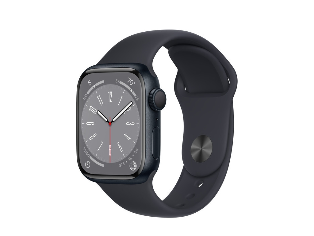Часовник Apple Watch Series 8 GPS 41mm Midnight Aluminium Case with Midnight Sport Band - Regular 20934.jpg