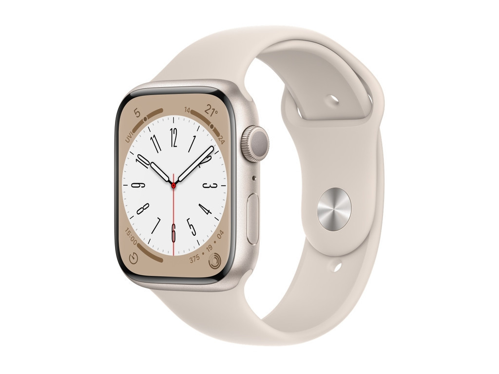 Часовник Apple Watch Series 8 GPS 45mm Starlight Aluminium Case with Starlight Sport Band - Regular 20939_9.jpg